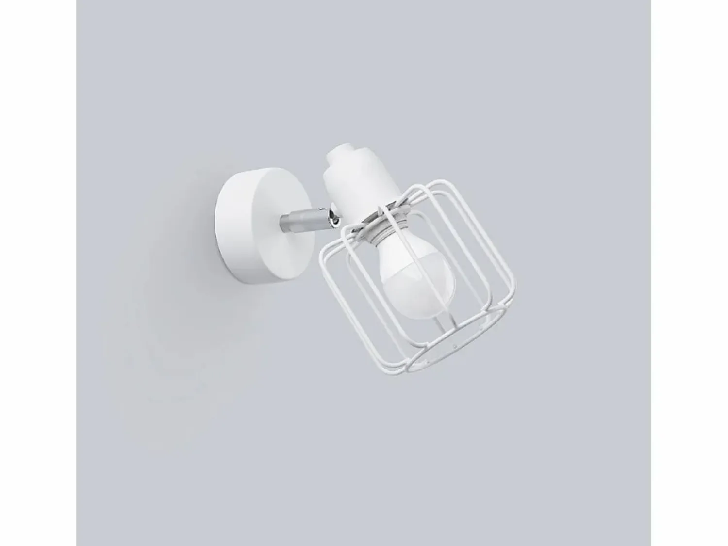 Online Sollux Lighting Lámparas de pared Celubi moderno de acero - 1 fuentes luminosas 3000K - L.14 x A.18 cm - Blanco