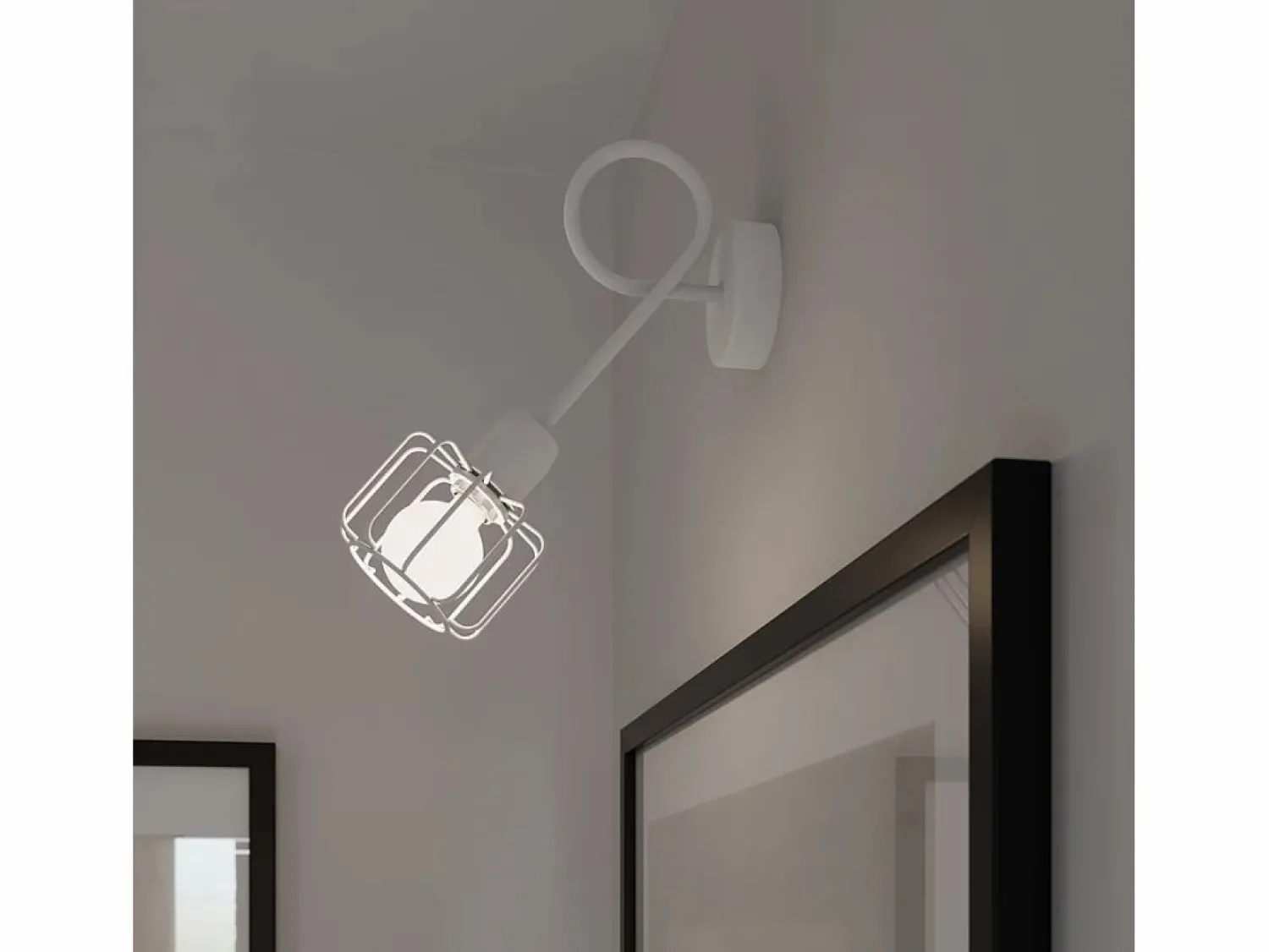 Online Sollux Lighting Lámparas de pared Celubi moderno de acero - 1 fuentes luminosas 3000K - L.14 x A.18 cm - Blanco
