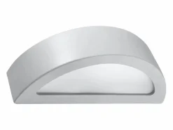New Sollux Lighting Lámparas de pared Gloim moderno de cerámica/vidrio - 1 fuentes luminosas 3000K - L.40,5 x A.10 cm - Gris