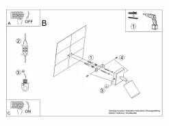 Online Lámparas de pared Glois moderno de acero - 1 fuentes luminosas 4000K - L.8 x A.18,5 cm - oro Aplique Para Pared