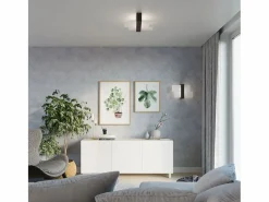 Lámparas de pared Ignis escandinavo de madera/vidrio - 1 fuentes luminosas 4000K - L.43 x A.30 cm - wengué Aplique Para Pared