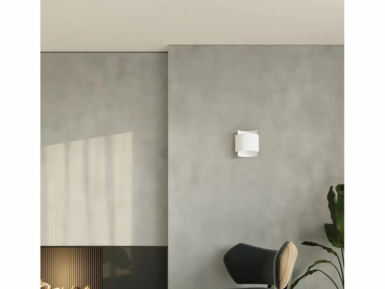 Lámparas de pared Influx industrial de acero - 1 fuentes luminosas 3000K - L.22 x A.23 cm - Aplique Para Pared