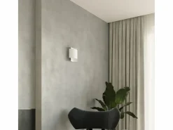 Lámparas de pared Influx industrial de acero - 1 fuentes luminosas 3000K - L.22 x A.23 cm - Aplique Para Pared