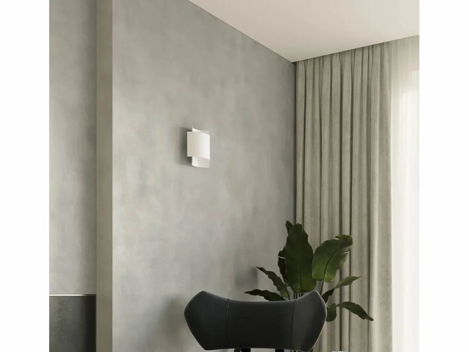 Lámparas de pared Influx industrial de acero - 1 fuentes luminosas 3000K - L.22 x A.23 cm - Aplique Para Pared