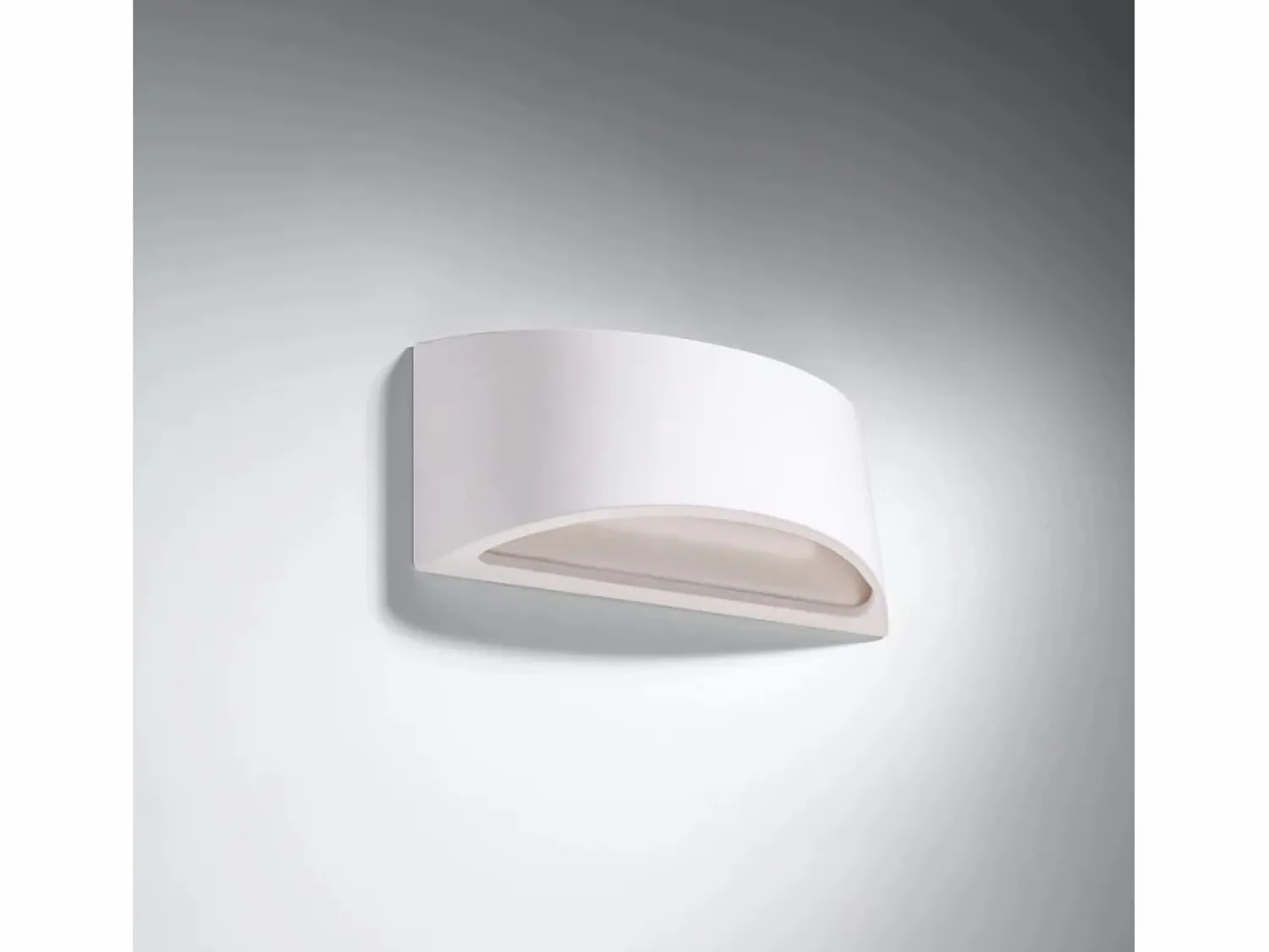 Hot Sollux Lighting Lámparas de pared Litte moderno de cerámica - 1 fuentes luminosas 3000K - L.31,5 x A.14 cm - Blanco