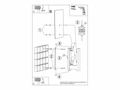 Sollux Lighting Lámparas de pared Nappo escandinavo de madera/vidrio - 1 fuentes luminosas 3000K - L.16 x A.30,5 cm - wengué