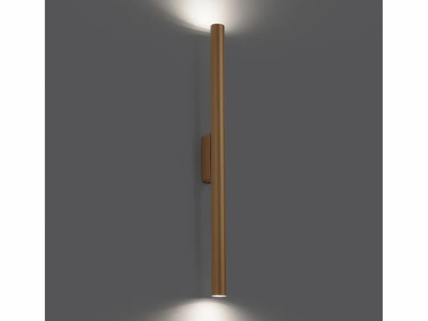 New Lámparas De Pared Pastelo Moderno De Acero - 2 Fuentes Luminosas - L.2,5 X A.50 Cm - Aplique Para Pared