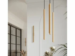 New Lámparas De Pared Pastelo Moderno De Acero - 2 Fuentes Luminosas - L.2,5 X A.50 Cm - Aplique Para Pared