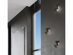 Clearance Sollux Lighting Lámparas de pared Solara moderno de acero - 2 fuentes luminosas 4000K - L.27 x A.25 cm - Negro