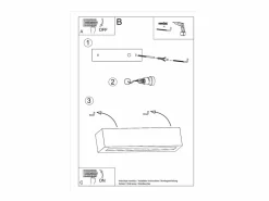 Clearance Lámparas de pared Solara moderno de cerámica/vidrio - 1 fuentes luminosas 4000K - L.32,5 x A.9,5 cm - Aplique Para Pared