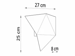 Best Sollux Lighting Lámparas de pared Solara moderno de acero - 2 fuentes luminosas 3000K - L.27 x A.25 cm - Blanco
