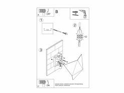 Best Sollux Lighting Lámparas de pared Solara moderno de acero - 2 fuentes luminosas 3000K - L.27 x A.25 cm - Blanco