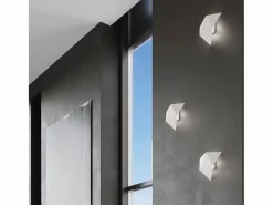 Best Sollux Lighting Lámparas de pared Solara moderno de acero - 2 fuentes luminosas 3000K - L.27 x A.25 cm - Blanco