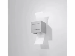 Sollux Lighting Lámparas de pared Solenix moderno de aluminio/vidrio - 1 fuentes luminosas 3000K - L.10 x A.30 cm -
