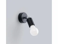 Best Lámparas de pared Synfex minimalista de acero - 1 fuentes luminosas 3000K - L.8 x A.14 cm - Aplique Para Pared