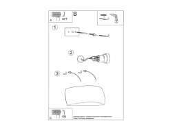 Sollux Lighting Lámparas de pared Torow moderno de cerámica - 1 fuentes luminosas 3000K - L.32 x A.13,5 cm -