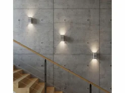 Clearance Lámparas de pared Vivus desván de aluminio - 1 fuentes luminosas 3000K - L.10 x A.20 cm - Aplique Para Pared