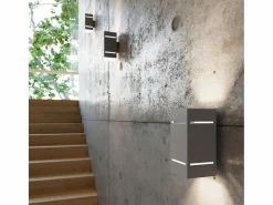 Clearance Lámparas de pared Vivus desván de aluminio - 1 fuentes luminosas 3000K - L.10 x A.20 cm - Aplique Para Pared