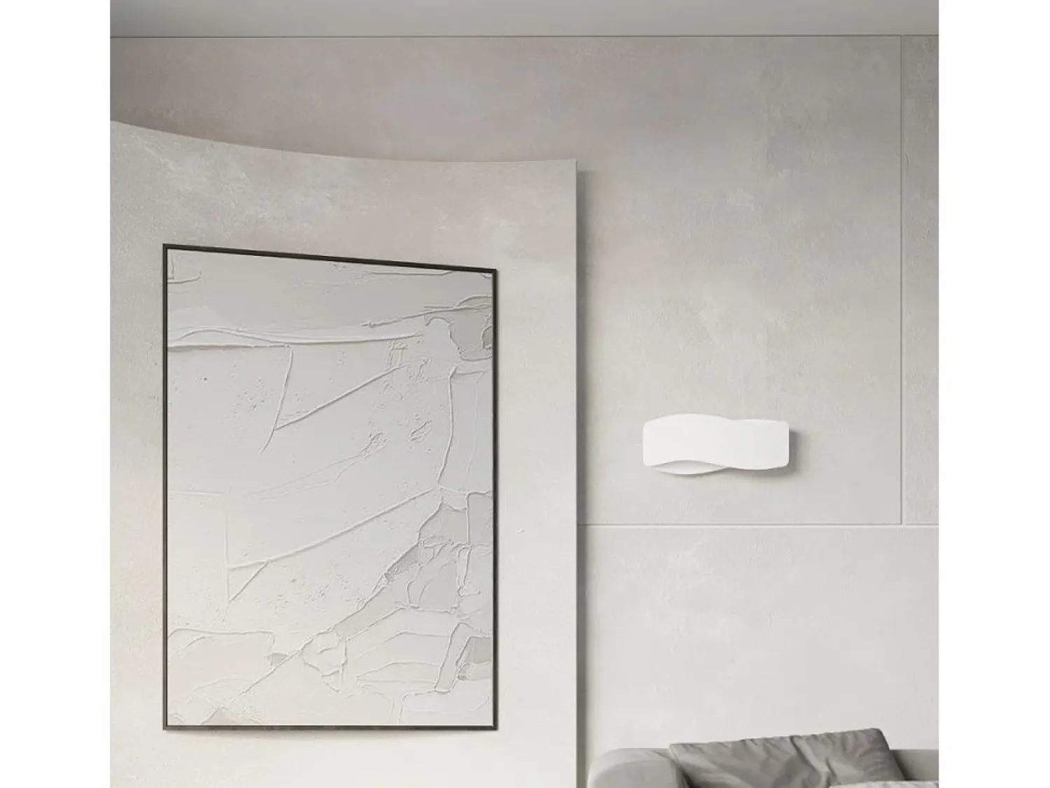 Hot Lámparas de pared Zanila moderno de acero - 1 fuentes luminosas 3000K - L.30 x A.13 cm - Aplique Para Pared