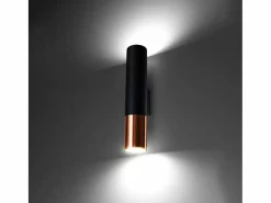 Best Lámparas de pared Zarpex moderno de acero - 2 fuentes luminosas 4000K - L.6 x A.29 cm - /cobre Aplique Para Pared