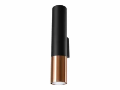 Best Lámparas de pared Zarpex moderno de acero - 2 fuentes luminosas 4000K - L.6 x A.29 cm - /cobre Aplique Para Pared