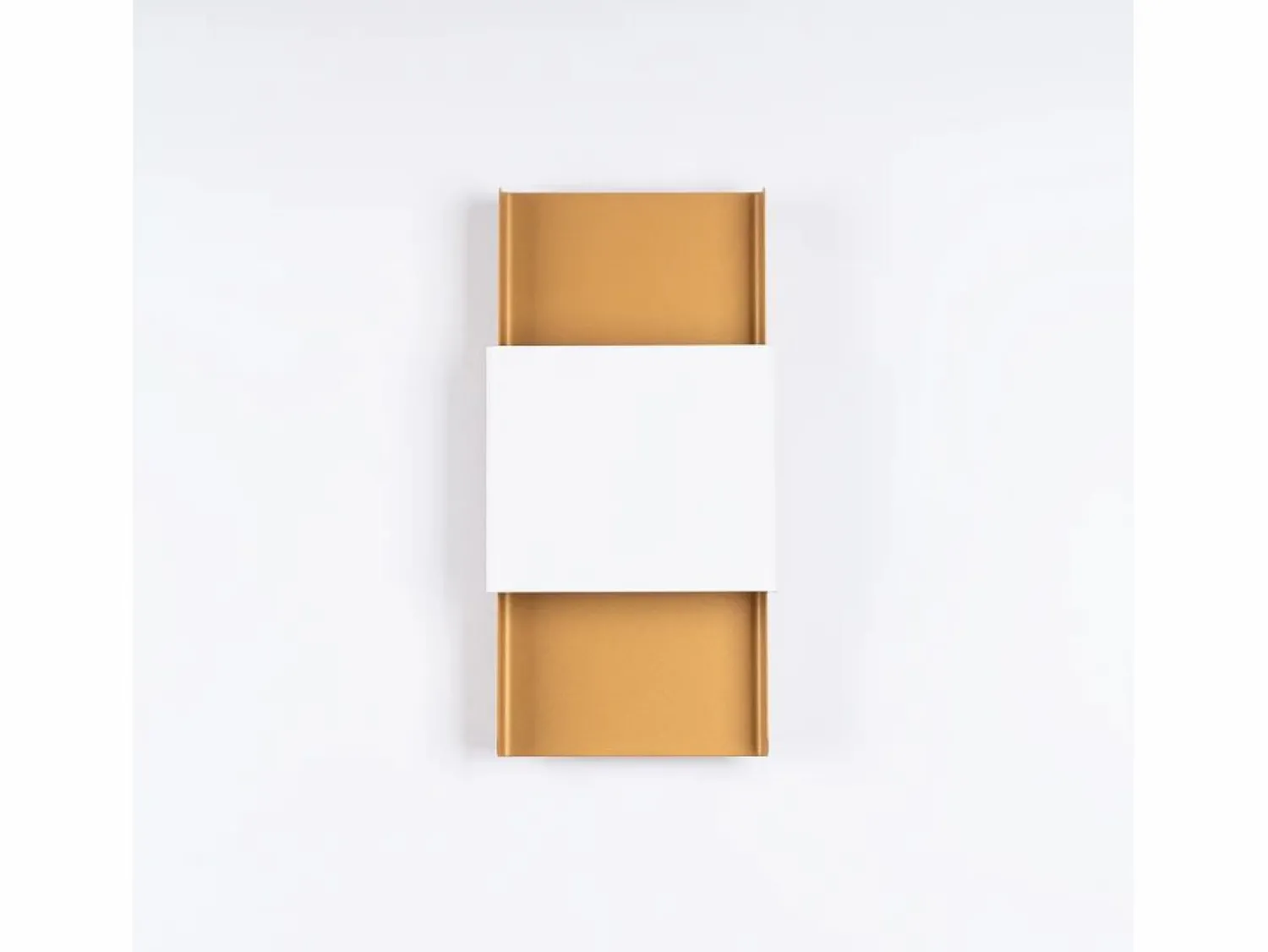 Best Lámparas de pared Zelfon moderno de acero - 2 fuentes luminosas 3000K - L.20 x A.40 cm - oro/blanco Plafón