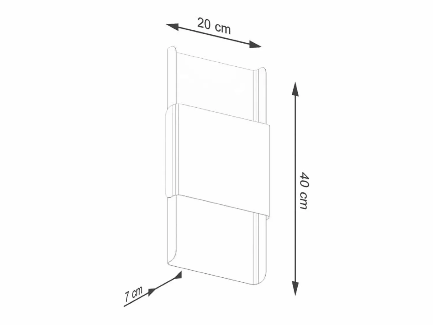 Best Lámparas de pared Zelfon moderno de acero - 2 fuentes luminosas 3000K - L.20 x A.40 cm - oro/blanco Plafón