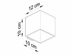 Clearance Sollux Lighting Lámparas de pared Zinalo moderno de vaso - 1 fuentes luminosas 3000K - L.10 x A.10 cm - Blanco