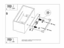 Online Lámparas de pared Zorbo maxi moderno de aluminio - 2 fuentes luminosas 3000K - L.20 x A.10 cm - Aplique Para Pared