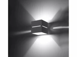 Best Lámparas de pared Zorbo moderno de aluminio - 1 fuentes luminosas 4000K - L.10 x A.10 cm - Aplique Para Pared