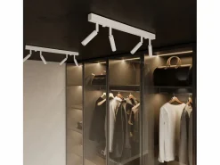 Online Sollux Lighting Lámparas de techo Astix moderno de aluminio - 4 fuentes luminosas 3000K - L.60 x A.20 cm - Blanco