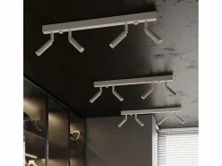 Online Sollux Lighting Lámparas de techo Astix moderno de aluminio - 4 fuentes luminosas 3000K - L.60 x A.20 cm - Blanco