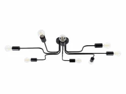 Sollux Lighting Lámparas de techo Infinix industrial de acero - 8 fuentes luminosas 4000K - L.103 x A.15,5 cm -