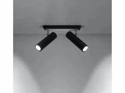 Sale Lámparas de techo Invicta moderno de acero - 2 fuentes luminosas 4000K - L.30 x A.20 cm - Plafón
