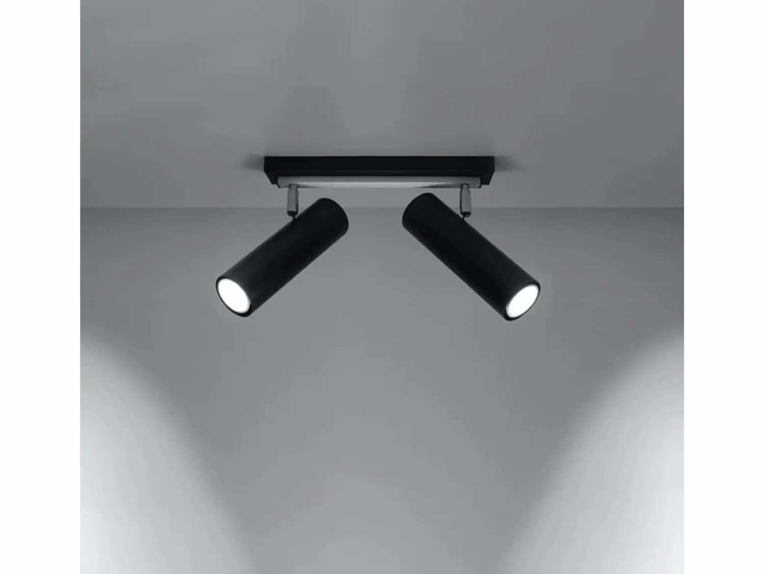 Sale Lámparas de techo Invicta moderno de acero - 2 fuentes luminosas 4000K - L.30 x A.20 cm - Plafón