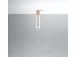 Discount Sollux Lighting Lámparas de techo Poblano moderno de acero/madera - 1 fuentes luminosas 3000K - L.6 x A.30 cm - madera natural/blanco Color natural claro