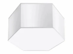 Online Sollux Lighting Lámparas de techo Solinia moderno de CLORURO DE POLIVINILO - 2 fuentes luminosas 4000K - L.30,5 x A.15,5 cm - Blanco