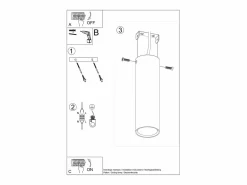 Discount Lámparas de techo Toris moderno de acero - 1 fuentes luminosas 4000K - L.6 x A.20 cm - Plafón