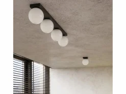 Discount Lámparas de techo Zynfi moderno de acero/vidrio - 1 fuentes luminosas 3000K - L.12 x A.14,5 cm - Plafón