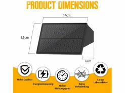 Best Lámparas solares para pared exterior - 2 luces solares de pared para exterior, luces de pared para exterior, luz exterior, blanco cálido Iluminación Exterior