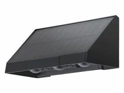 NETTLIFE Lámparas solares para exteriores - Aplique solar de pared para exteriores luces LED de pared para exteriores blanco cálido de 3000 K 2 modos