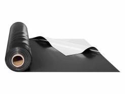 Lona de Plástico Resistente SucceBuy Rollo de Película de Plástico de 0,35 mm, 305 x 3048 cm, Película Blanca y Negra de Alta Resistencia Invernadero De Jardín