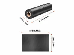 Lona de Plástico Resistente SucceBuy Rollo de Lona de Plástico de 0,25 mm, 305 x 3048 cm, Polietileno de Alta Resistencia