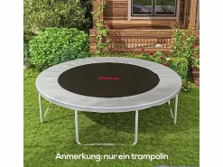 Best Lona de trampolín redonda, resistente a la intemperie, de polipropileno, color , con 72 anillas en V (323 x 323 x 1 cm) Cama Elástica