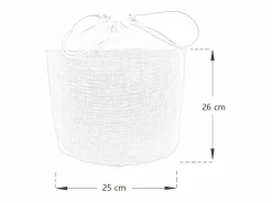 Online Lote de 10 bolsas redondas de yute con cierre de cordón h 26 cm x 25 cm resistentes Cubo De Basura Para Cocina