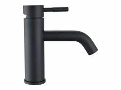 Shower & Design Lote de 2 grifos mezcladores redondeados de acero inoxidable cepillado, , An. 5,1 x Alt. 17 x Pr. 16,3 cm, SALAVAN