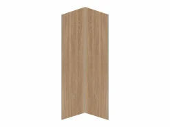 Sale Shower & Design Lote de 2 paneles de pared para ducha efecto madera de aluminio 2 x Ancho 90 x Alt. 210 cm ENEKO Color natural oscuro
