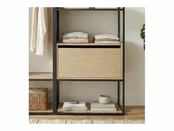 Clearance Lote de 2 percheros de madera y metal OSLO Gris