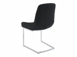 Discount Lote de 2 sillas cantilever de terciopelo y metal cromado - - BERLONA Sillas Y Lotes De Sillas