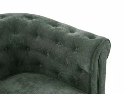 Clearance Vente-unique Lote de 2 sillones en tela color CHESTERFIELD Verde